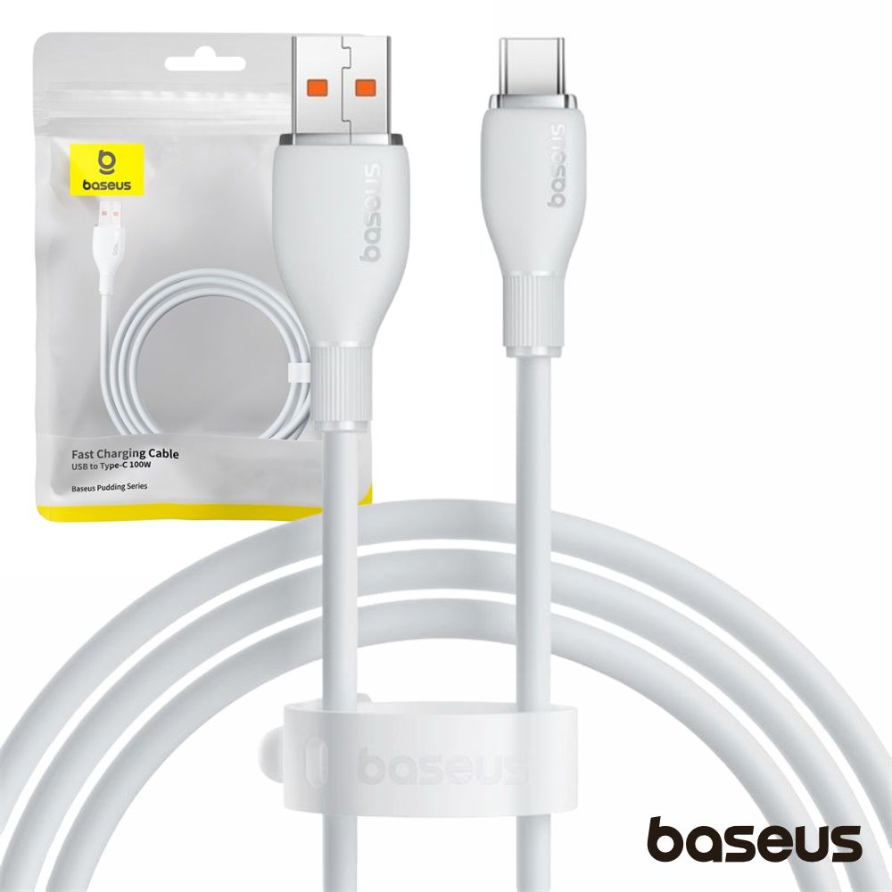 Cabo Usb-A Macho P/ Usb-C Macho 2M 100W Pudding Baseus - Tauu.pt