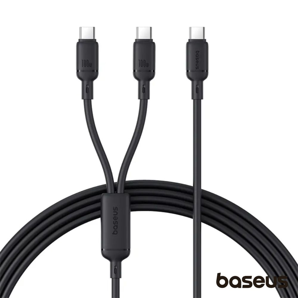 Cabo 1X Usb-C / 2X Usb-C 100W 1,5M Pudding Baseus - Tauu,pt