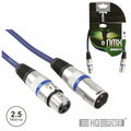 Cabo Dmx Xlr 3P Macho / Xlr 3P Fêmea 2,5M Hq Power - Tauu,pt