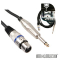 Cabo Xlr 3P Fêmea / Jack 6.35Mm Macho 3M Mn Hq Power - Tauu.pt
