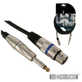 Cabo Xlr 3P Fêmea / Jack 6.35Mm Macho 10M Mn Hq Power - Tauu.pt