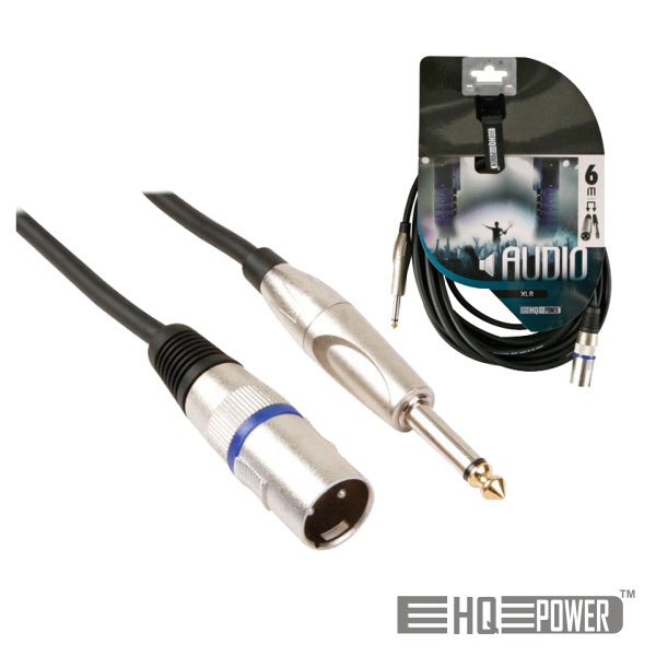 Cabo Xlr 3P Macho / Jack 6,35 Macho 1,5M Mn Hq Power - Tauu,pt