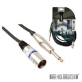 Cabo Xlr 3P Macho / Jack 6,35 Macho 3M Mn Hq Power - Tauu,pt
