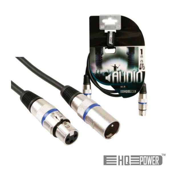 Cabo Xlr 3P Macho / Xlr 3P Fêmea 1M Hq Power - Tauu.pt