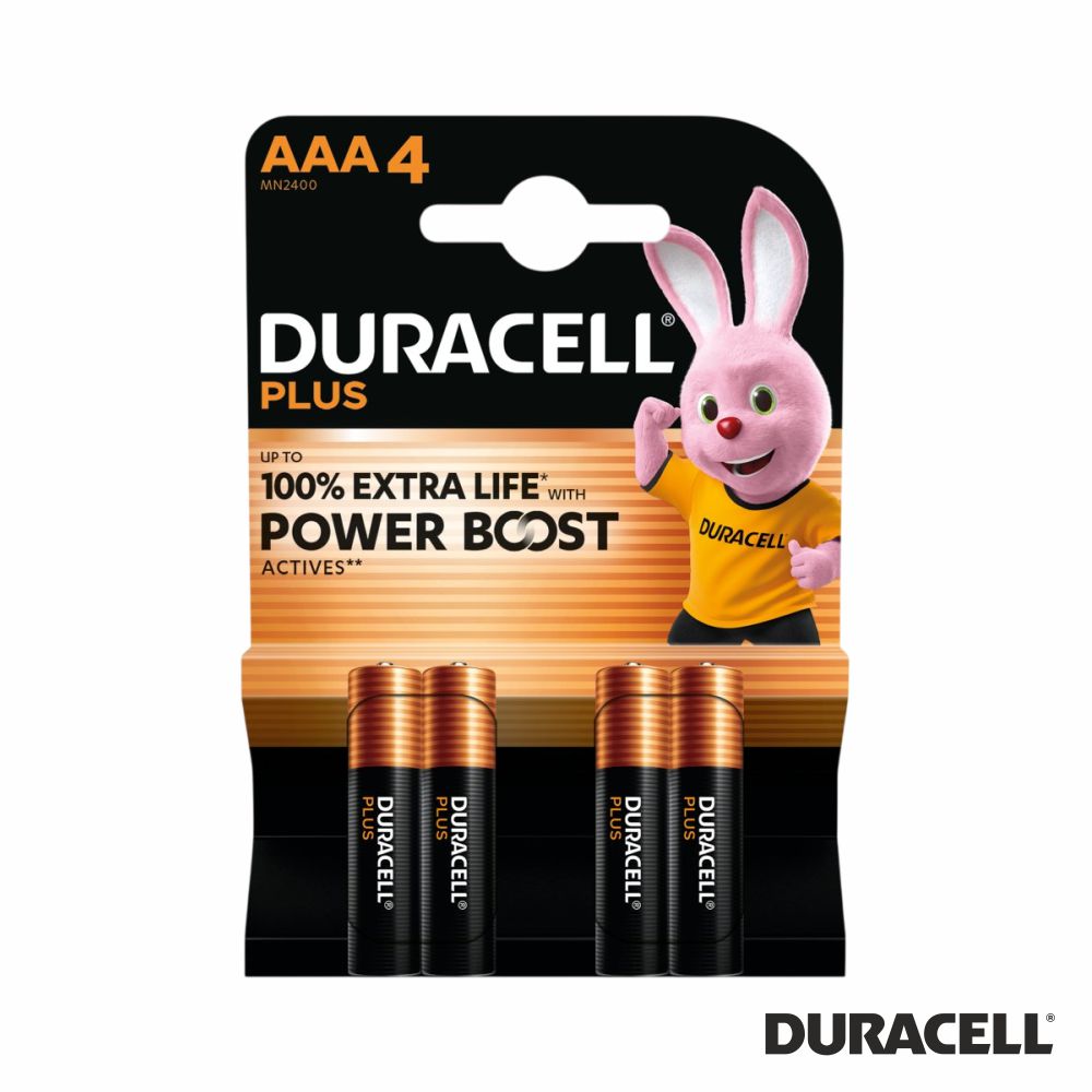 Pilha Alcalina Lr03/Aaa 1,5V 4X Plus Power Boost Duracell - Tauu,pt