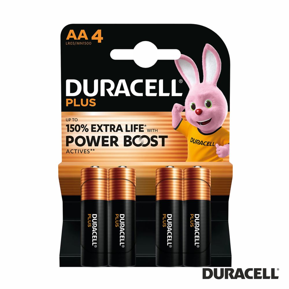 Pilha Alcalina Lr6/Aa 1,5V 4X Plus Power Boost Duracell - Tauu,pt
