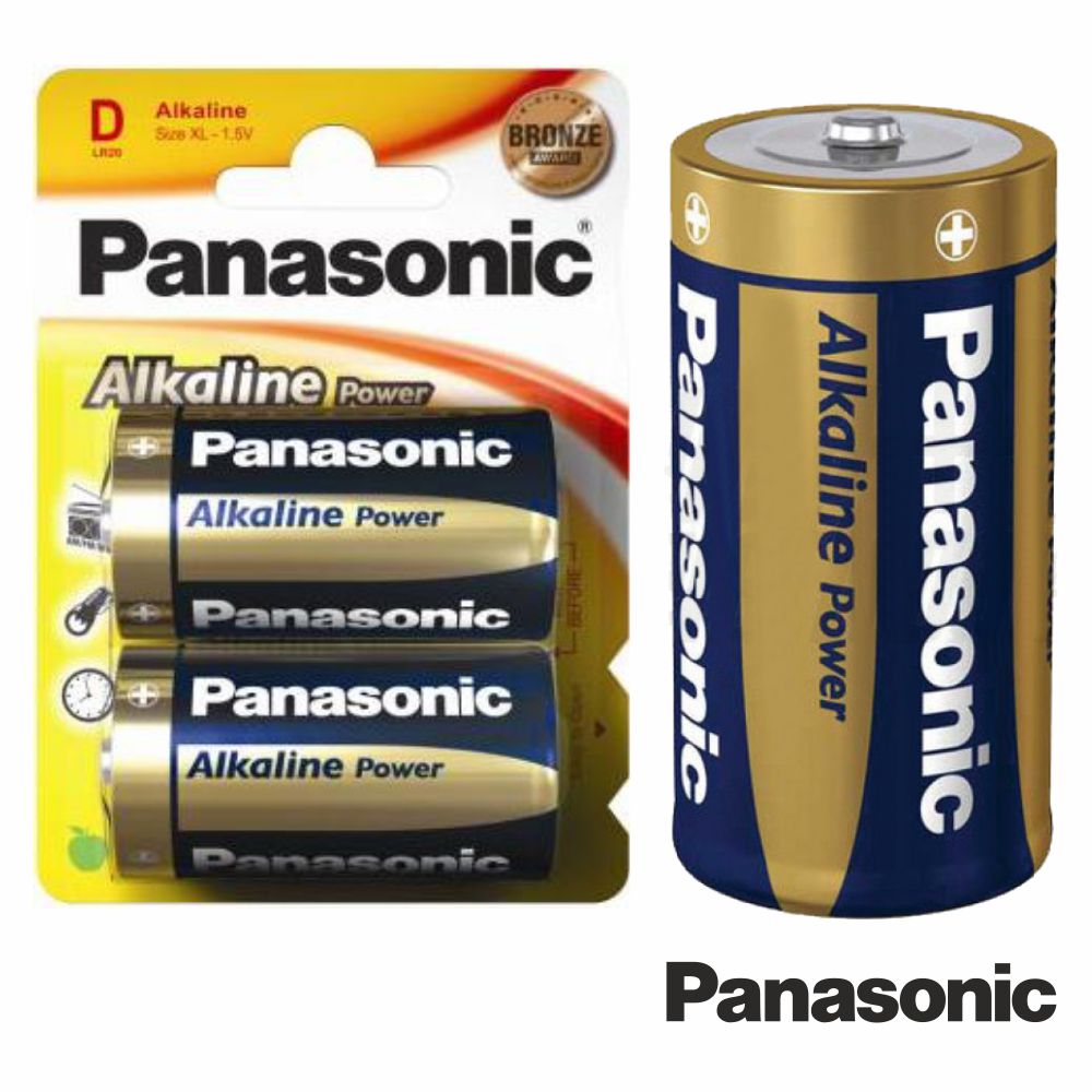 Pilha Alcalina Lr20/D 1.5V 2X Blister Panasonic - Tauu.pt