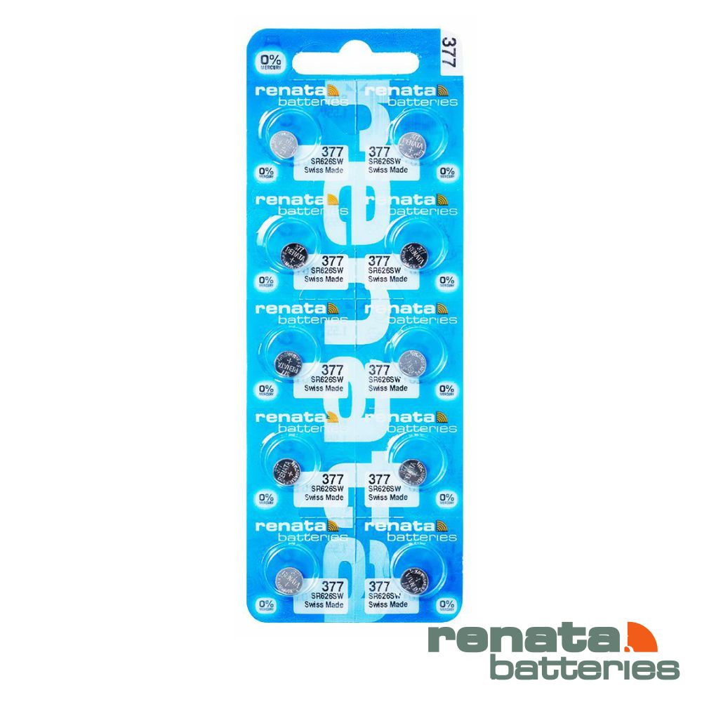 Pilha Alcalina Botão 377/Sr626Sw 1.5V Ag2O 10X Renata - Tauu.pt