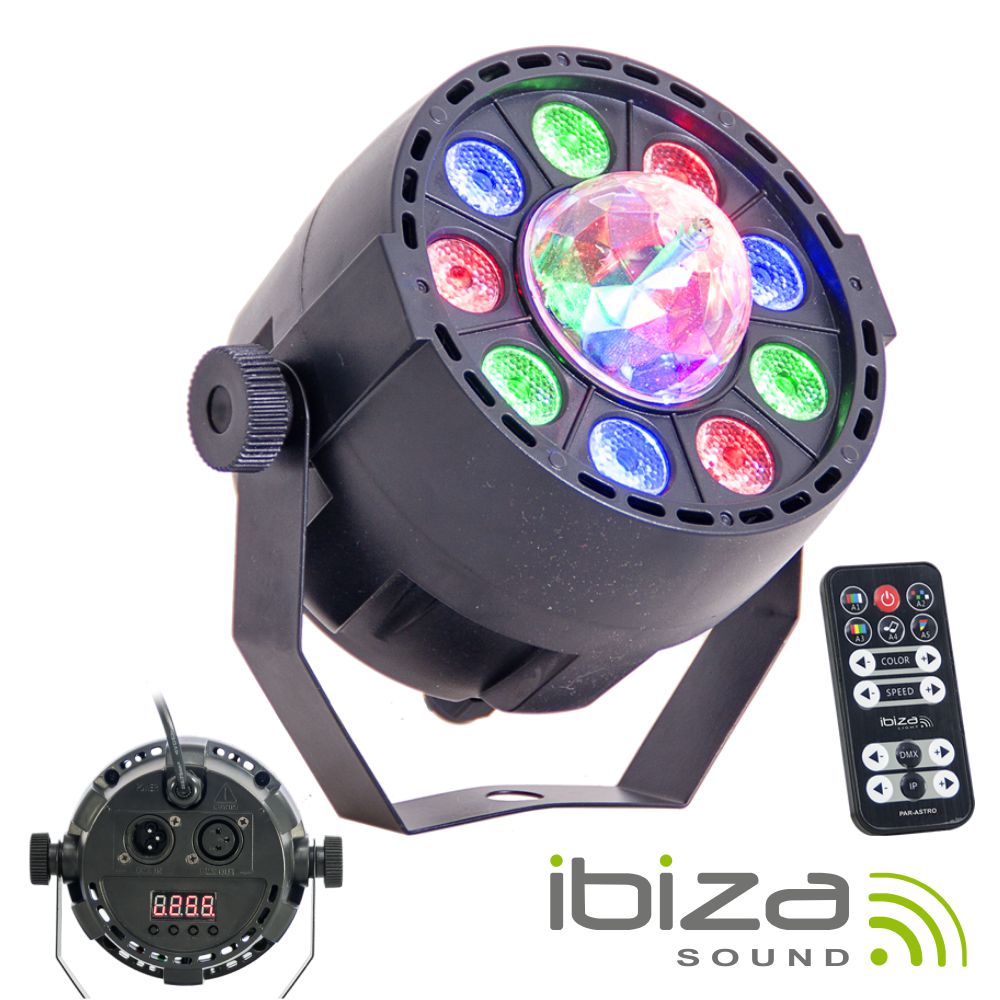 Projetor Luz C/ 9 Leds Rgbw Dmx Ibiza - Tauu.pt
