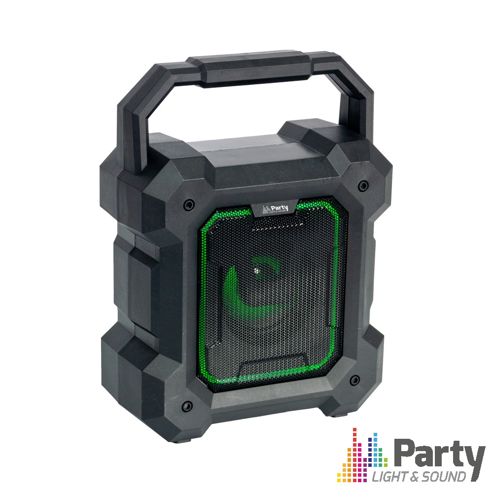 Coluna Amplificada Portátil 3" Com Efeitos Led Party - Tauu,pt