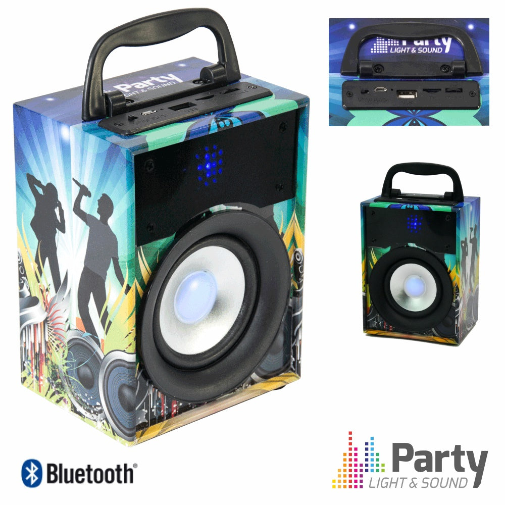Coluna Bluetooth Portátil 10W Usb/Sd/Fm/Aux/Bat Party - Tauu,pt