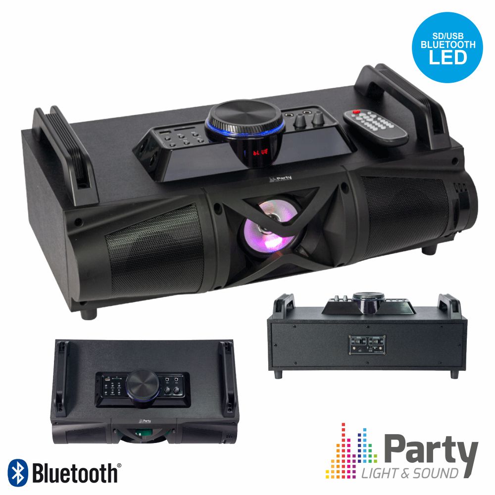 Sistema De Som C/ Usb/Bt/Sd/Fm Leds Party - Tauu,pt
