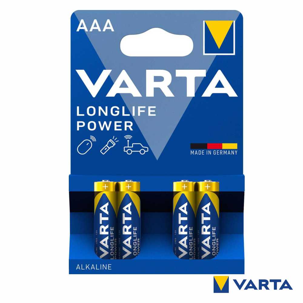 Pilha Alcalina Aaa 1,5V 4X Longlife Power Varta - Tauu,pt