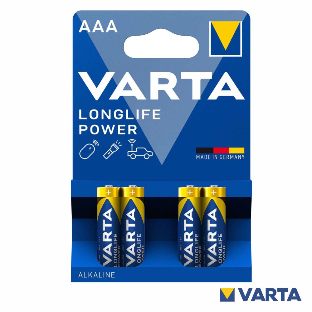 Pilha Alcalina Aaa 1.5V 4X Longlife Power Varta - Tauu.pt