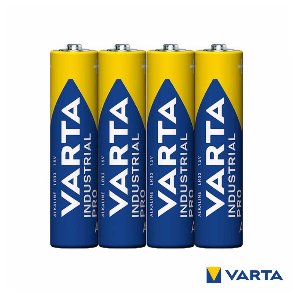 Pilha Alcalina Lr03/Aaa 1,5V 4X Industrial Varta - Tauu,pt