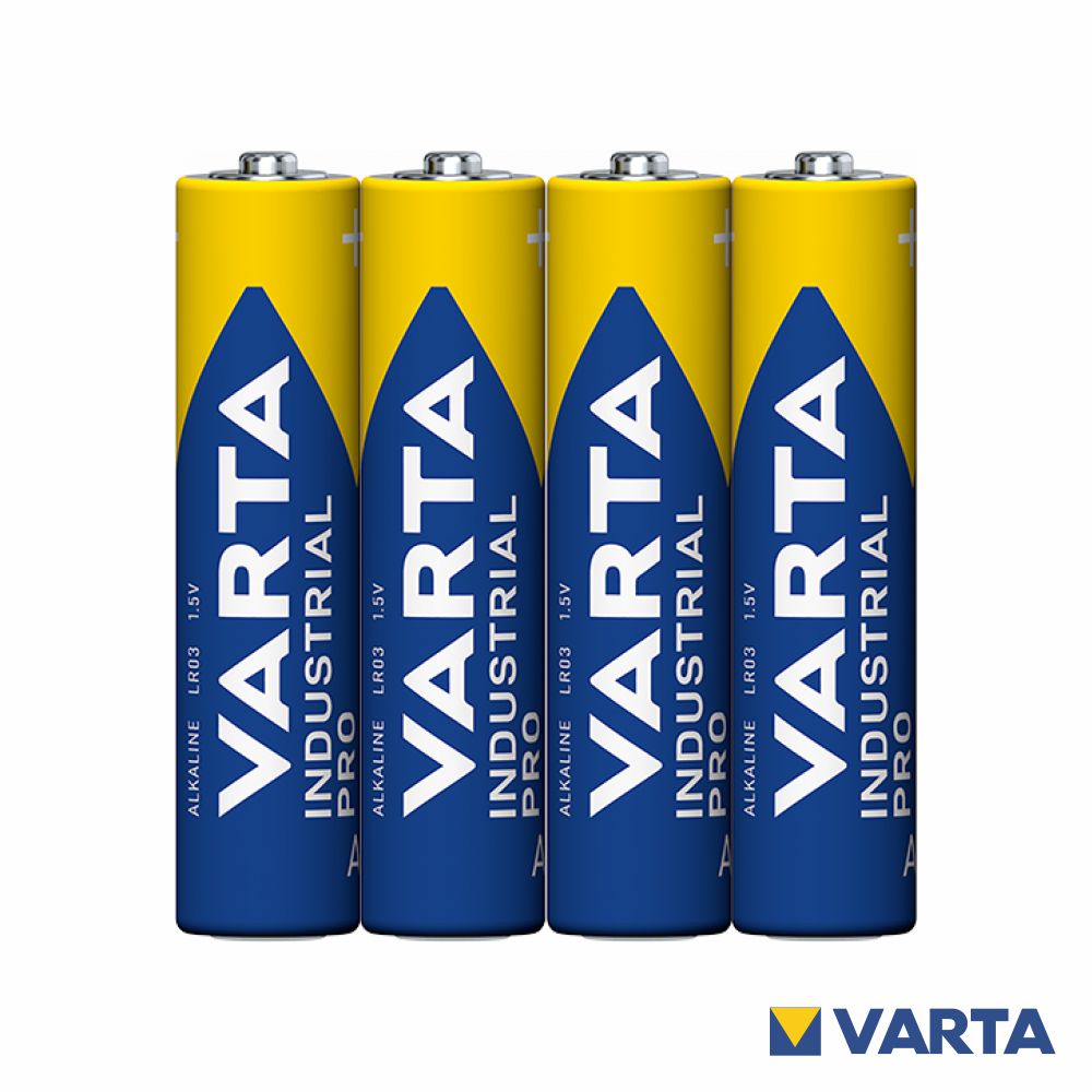 Pilha Alcalina Lr03/Aaa 1.5V 4X Industrial Varta - Tauu.pt