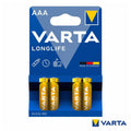 Pilha Alcalina Lr03/Aaa 1,5V 4X Longlife Varta - Tauu,pt