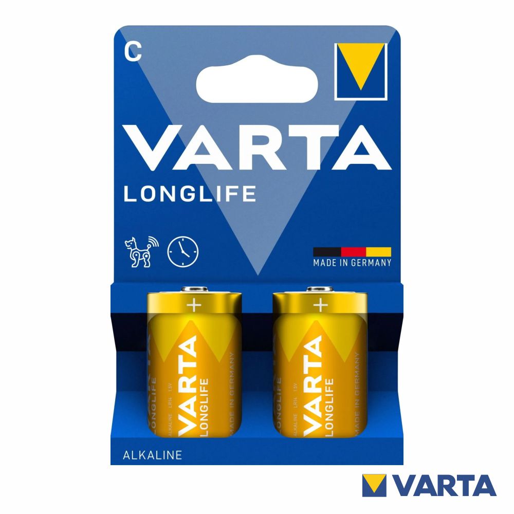 Pilha Alcalina Lr14/C 1.5V 2X Longlife Varta - Tauu.pt