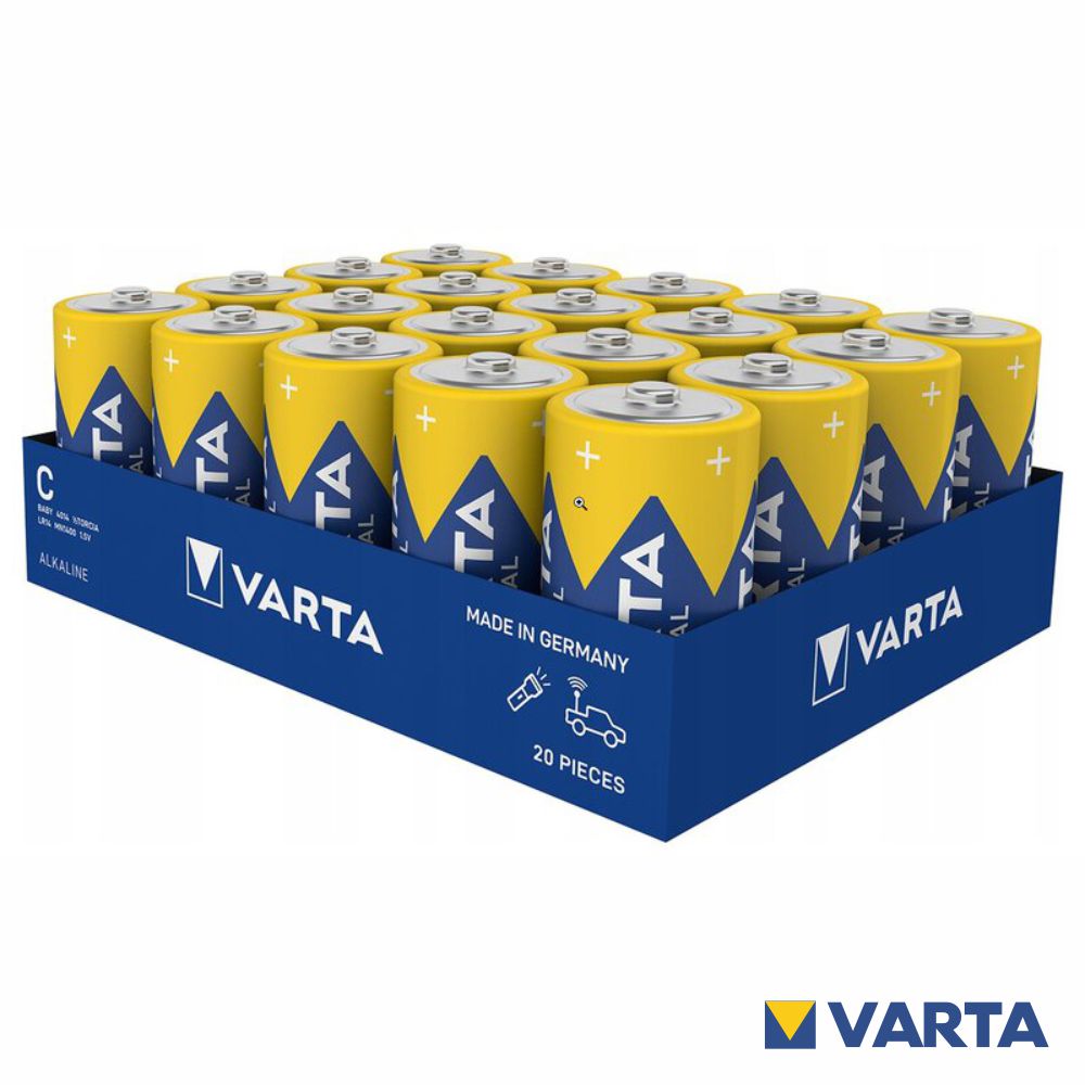Pilha Alcalina Lr14/C 1.5V 20X Industrial Pro Varta - Tauu.pt