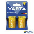 Pilha Alcalina Lr20/D 1,5V 2X  Longlife Varta - Tauu,pt