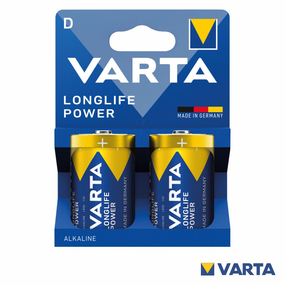 Pilha Alcalina Lr20/D 1.5V 2X Longlife Power Varta - Tauu.pt