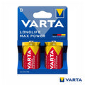 Pilha Alcalina Lr20/D 1,5V 2X  Longlife Max Power Varta - Tauu,pt