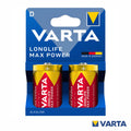 Pilha Alcalina Lr20/D 1.5V 2X  Longlife Max Power Varta - Tauu.pt