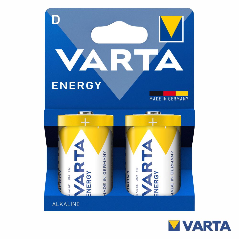 Pilha Alcalina Lr20/D 1.5V 2X Blister Varta - Tauu.pt