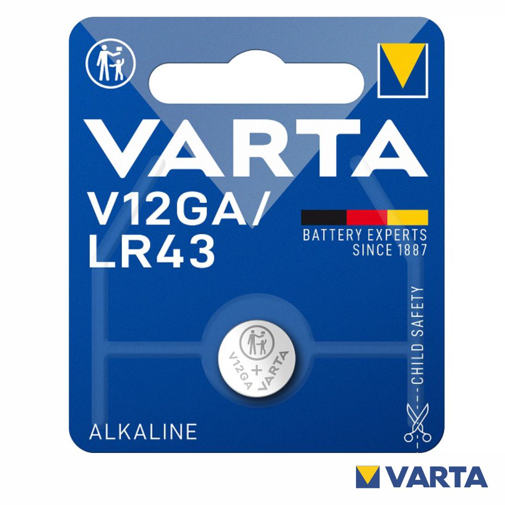 Pilha Alcalina Botão Lr43/Ag12/V12Ga/L1142 1.5V Varta - Tauu.pt