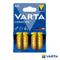 Pilha Alcalina Lr6/Aa 1,5V 4X Longlife Varta - Tauu,pt