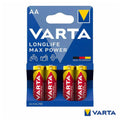 Pilha Alcalina Lr6/Aa 1,5V 4X Longlife Max Power Varta - Tauu,pt