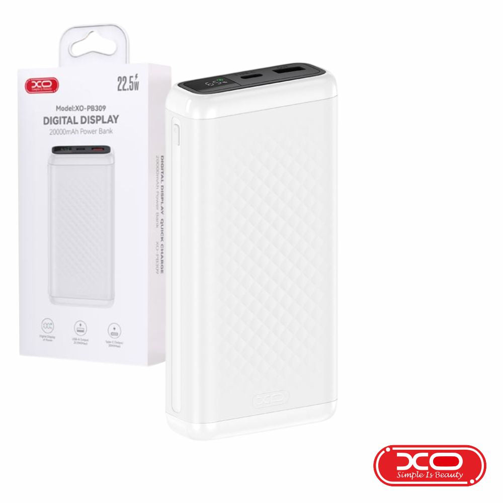 Powerbank 20000Mah Usb-A/Usb-C 22.5W Branco Xo - Tauu.pt