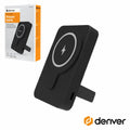 Powebank 5000Mah S/Fios C/Suporte Dobrável Preto Denver - Tauu.pt