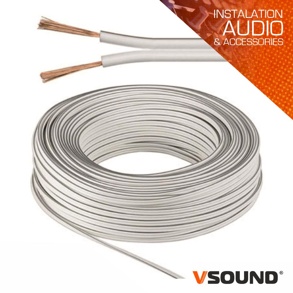 Cabo Coluna 2X1.50Mm Branco Paralelo Vsound - Tauu.pt