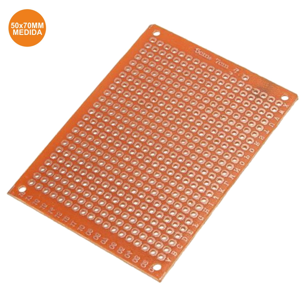 Placa Circuito Impresso Perfurada Em Pontos 50X70Mm - Tauu,pt