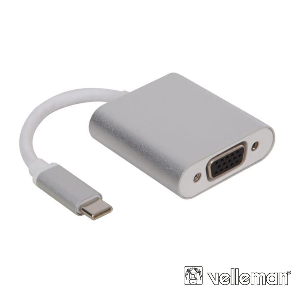 Cabo Adaptador Usb-C 3,1/ Vga C/ Audio 1080P Velleman - Tauu,pt