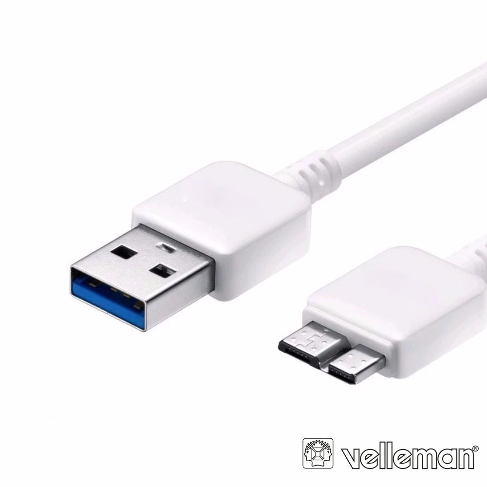 Cabo Usb-A 3,0 Macho / Micro Usb-B Macho 1M Velleman - Tauu,pt