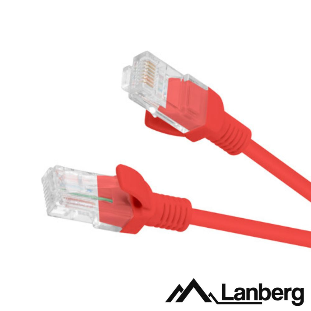 Cabo Utp Cat6 0.25M Vermelho Lanberg - Tauu.pt