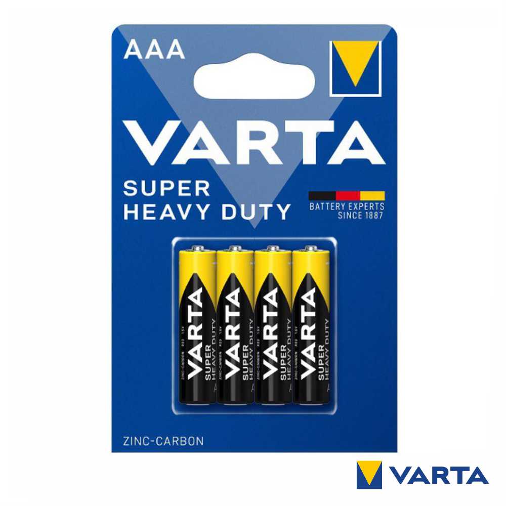 Pilha Zinco-Carvão R03/Aaa 1,5V 4X Blister Varta - Tauu,pt
