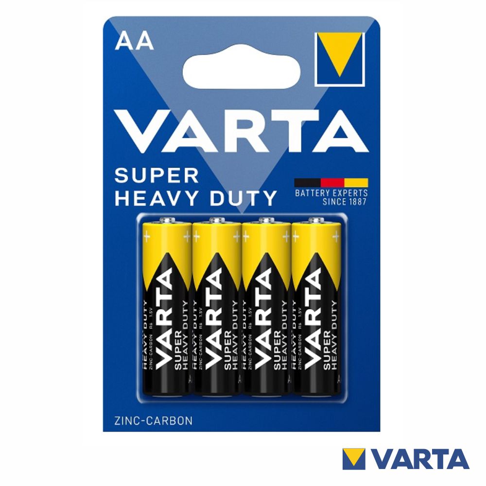 Pilha Zinco-Carvão R6/Aa 1.5V 4X Blister Varta - Tauu.pt