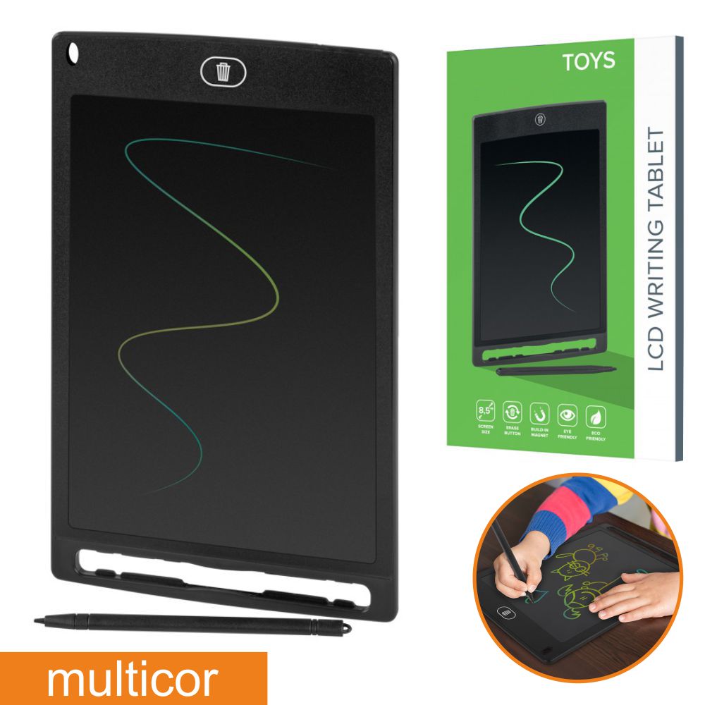 Placa Digital Portátil Lcd 8.5" Multicor - Tauu.pt