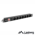 Extensão Elétrica 7X Schuko C/Interruptor 2M 19" Lanberg - Tauu.pt