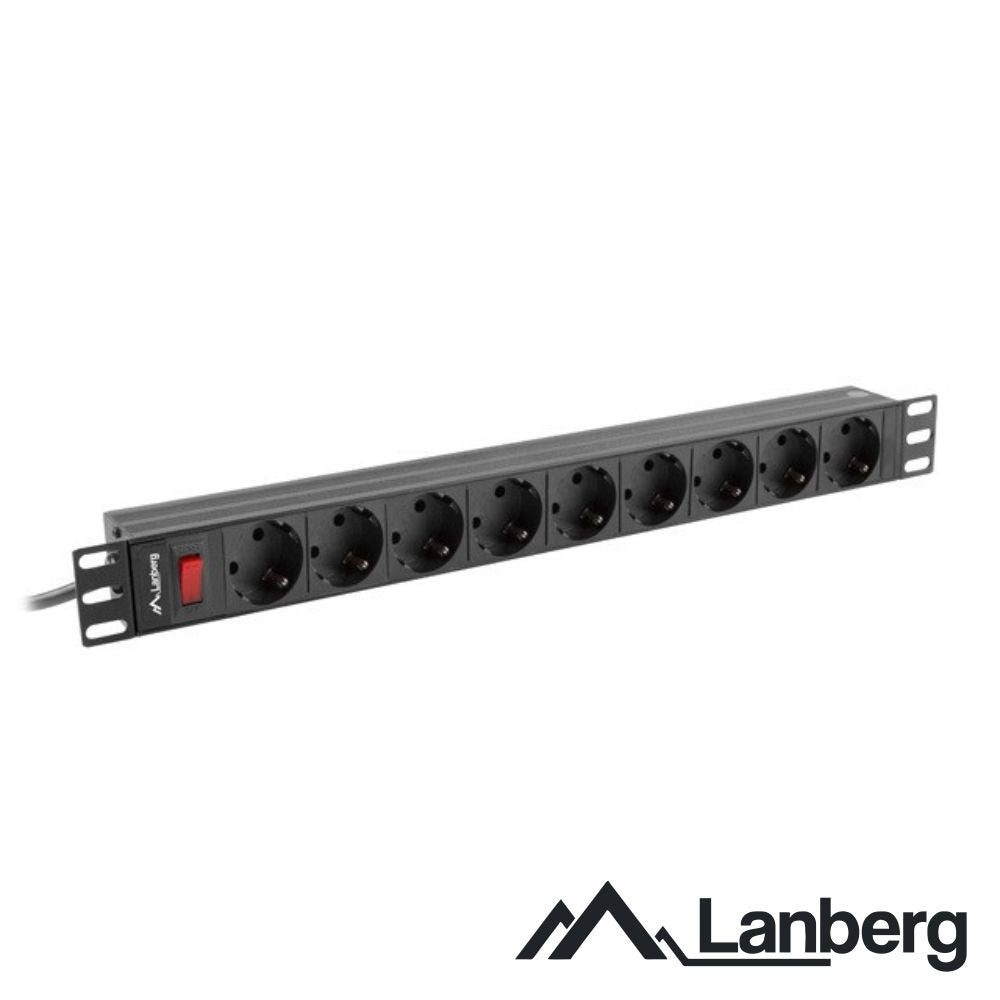 Extensão Elétrica 3G1.5 9Xschuko C/Int. 3M 19" Lanberg - Tauu.pt
