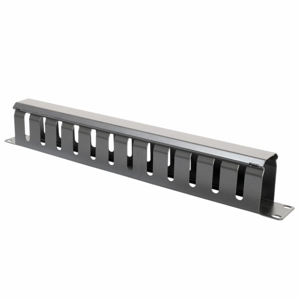 Painel Gestão De Cabos 19" 1U Metal Preto - Tauu.pt