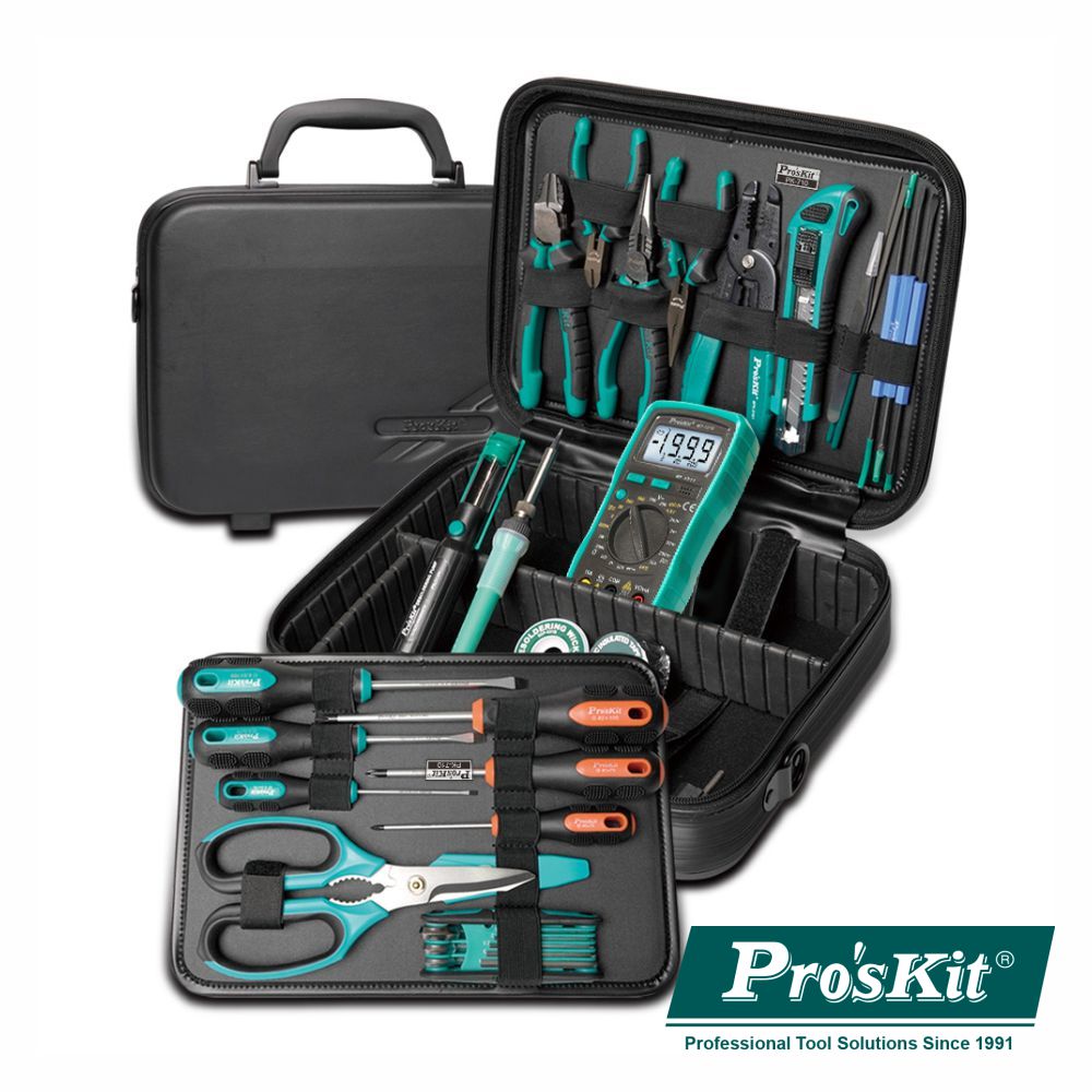 Mala Ferramentas Profissional 27 Peças Proskit - Tauu.pt