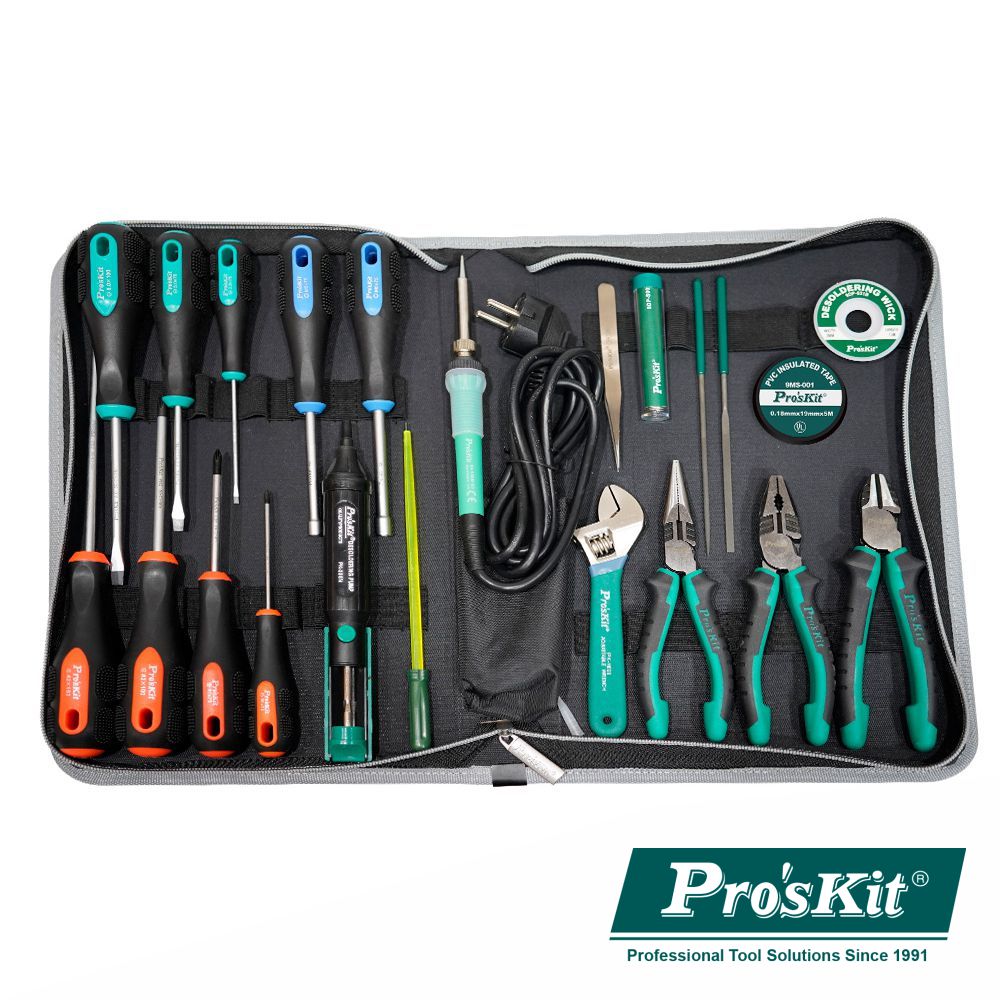 Mala Ferramentas Profissional 24 Peças Proskit - Tauu.pt