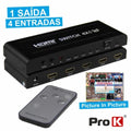 Distribuidor Comutador Hdmi 4 Entradas 1 Saída Pip Prok - Tauu,pt