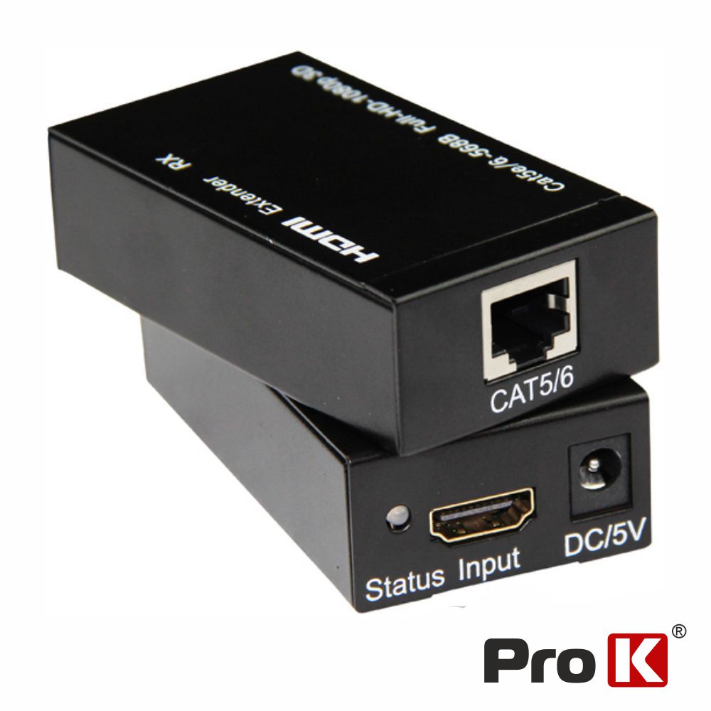 Receptor E Transmissor Hdmi Via Rj45 Cat5E/6 60M Prok - Tauu,pt
