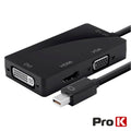 Adaptador Mini Displayport Macho / Dvi+Hdmi+Vga Prok - Tauu,pt