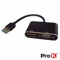 Cabo Adaptador Usb-A 3,0 P/ Hdmi E Vga Prok - Tauu,pt